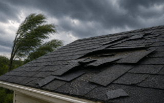 wind damage roof